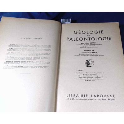 Bertin  : Géologie et paléontologie...