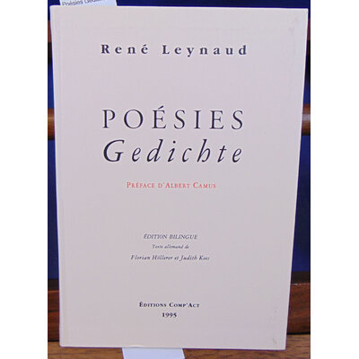 Leynaud René : Poésies Gédichte...