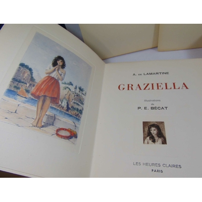 Lamartine  : Graziella. Illustrations de P. E. Bécat. 1/50 avec suites...