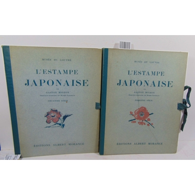 Migeon  : Musée du louvre. L'estampe japonaise. 1ere et 2e série...
