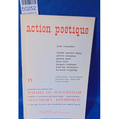 : action poétique 35, année 1967 3eme tri....