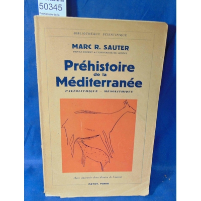 Sauter  : Préhistoire de la Méditerranée...