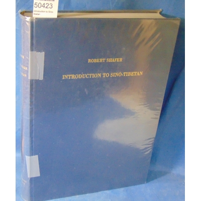 Shafer  : introduction to Sino-tibetan...