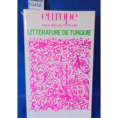 : Revue Europe. N°655 /656 littérature de Turquie...