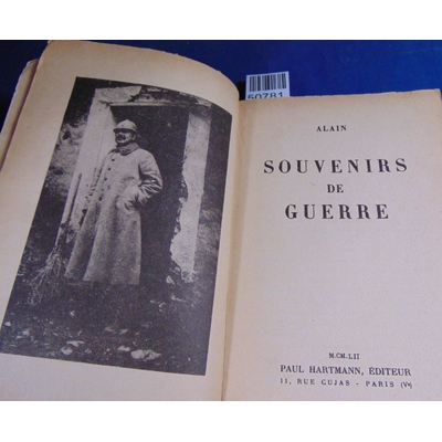 Alain  : Souvenirs de guerre...