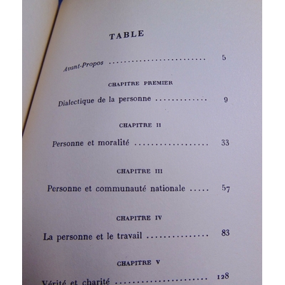 Lacroix  : Personne et amour...