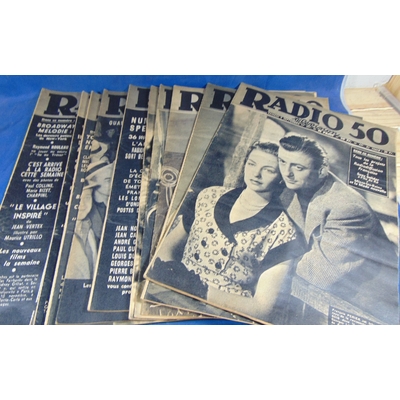 : Lot de 10 Revues Radio 50...