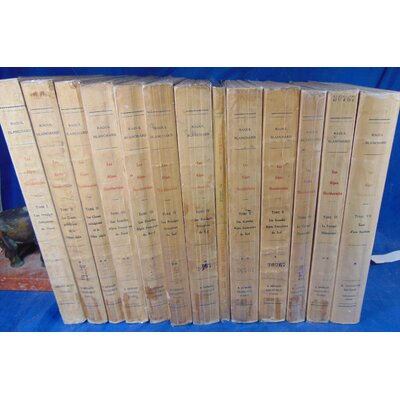Blanchard  : Les Alpes occidentales. 12 volumes   (T. 1 à 7 ) + 1 pochette de cartes...