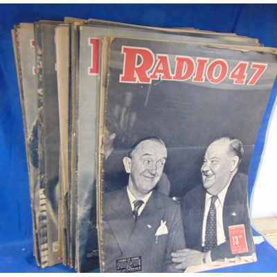 : lot de 47 revues  RADIO 47...