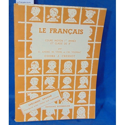 Vildrac  : Le Français cours moyen1eree année et classe de 8e ...