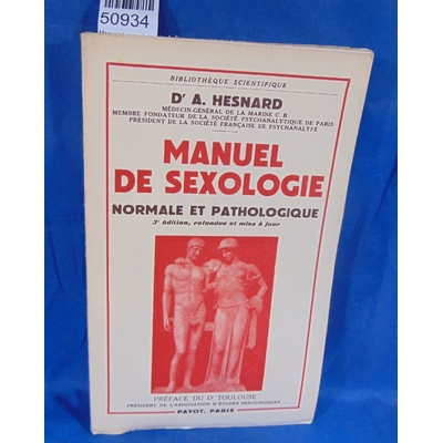 Hesnard  : Manuel de sexologie...