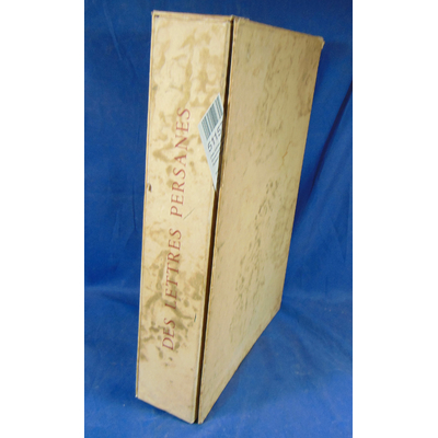 Montesquieu  : Des lettres persanes. Ornements de Robert Blanchet...
