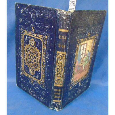 M. P  : L'ile d'or ou revers d'un naufragé (cartonnage romantique )...