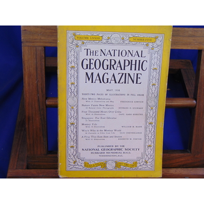 collectif  : The National geographic Magazine May 1938 (volume LXXIII N°5)...