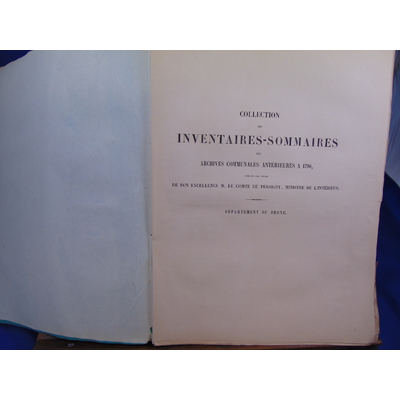 collectif  : inventaires sommaires des archives départementales antérieures à 1790 : Rhone...