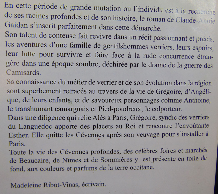 Gaidan Claude Annie Grégoire Gentilhomme verrier... D840