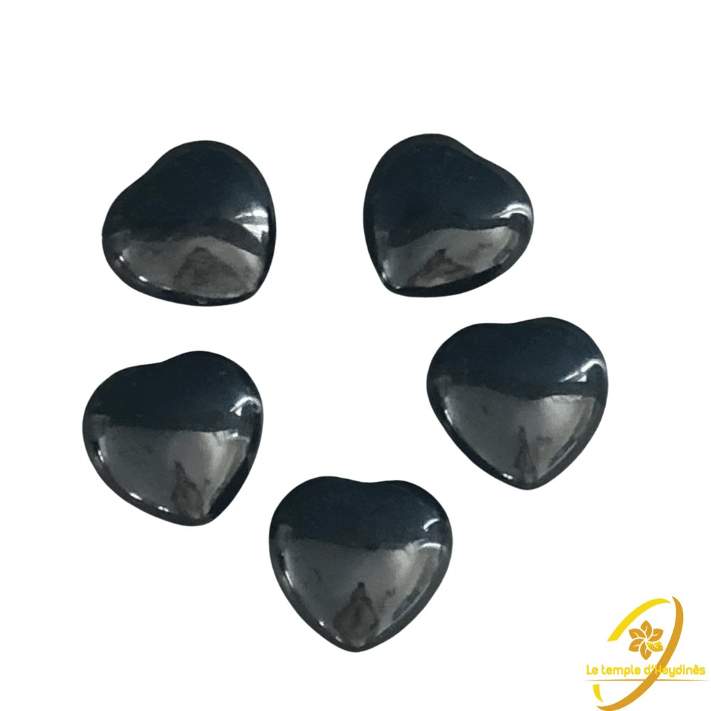 Coeur en Obsidienne Noire - 30mm - Qualité A