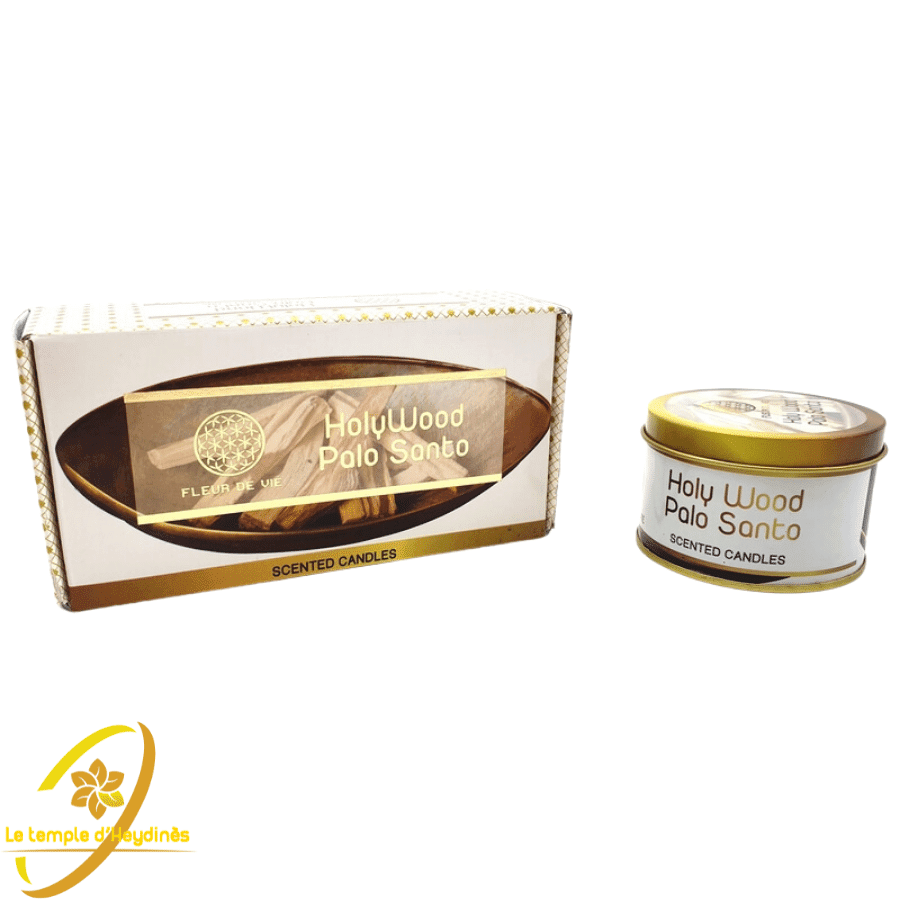 Bougie aux huiles essentielles - Palo Santo - Fleur de Vie