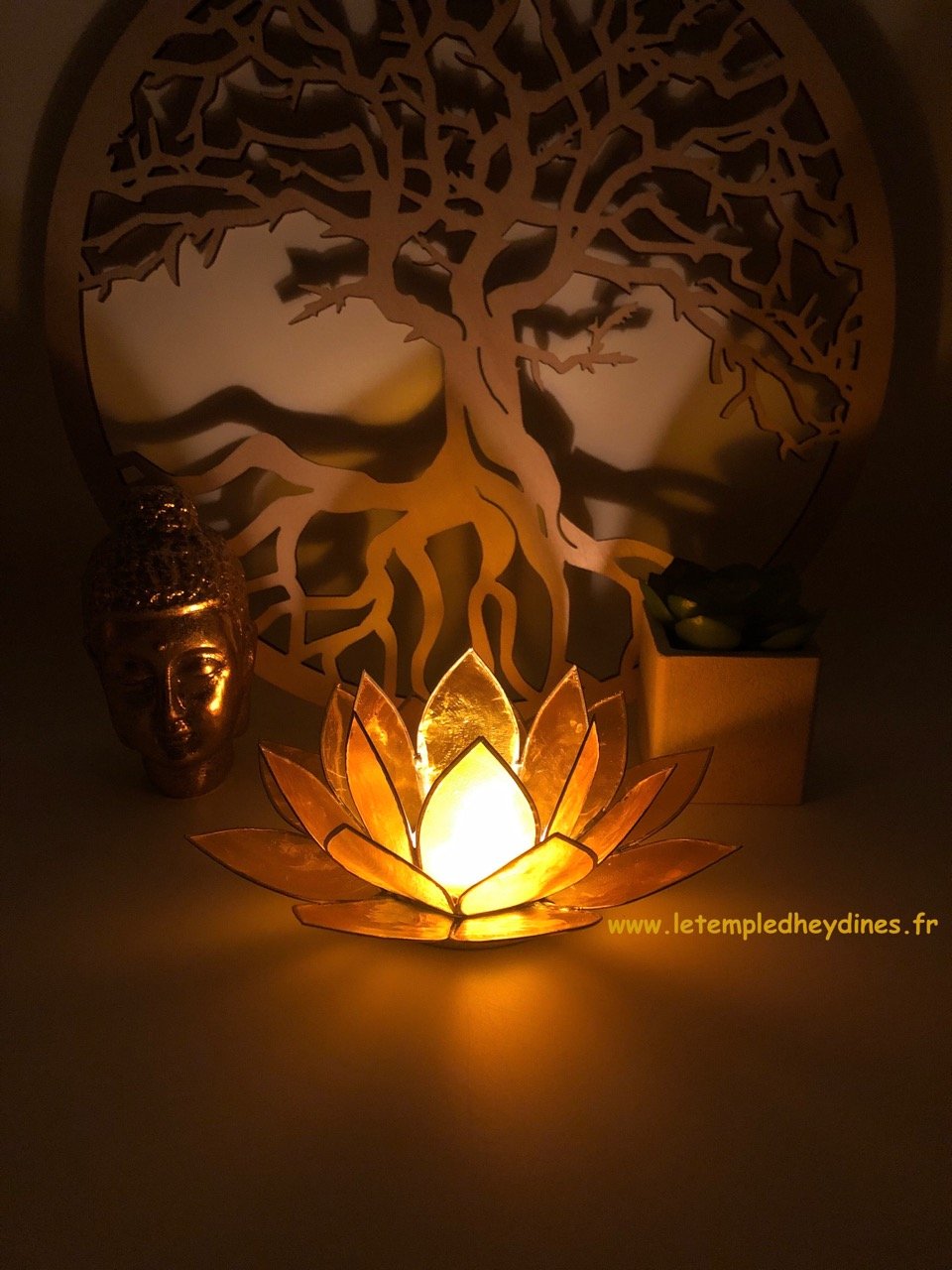 eclairage-d-ambiance-lotus-capiz-jaune-3eme-chakra-boutique-esoterique-le-temple-d-heydines