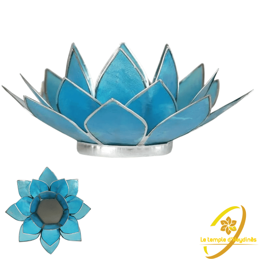 bougeoir-lotus-capiz-bleu-et-argent-chakra-gorge-boutique-esoterique-le-temple-d-heydines