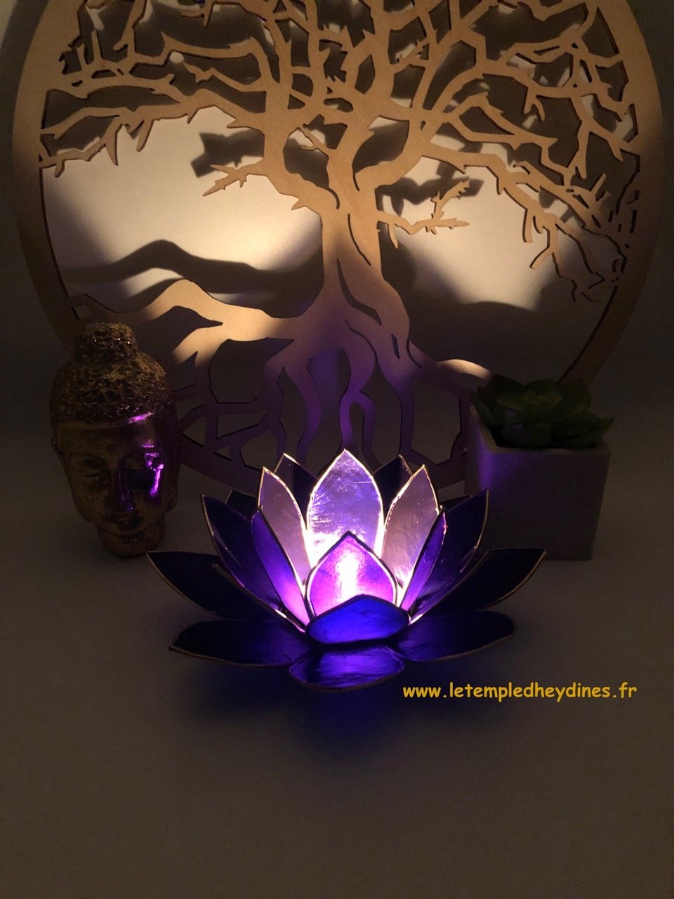 eclairage-d-ambiance-lotus-capiz-violet-7eme-chakra-coronal-boutique-esoterique-le-temple-d-heydines