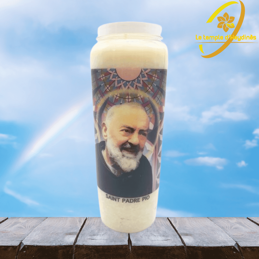 Bougie neuvaine - Padre Pio - 9 jours