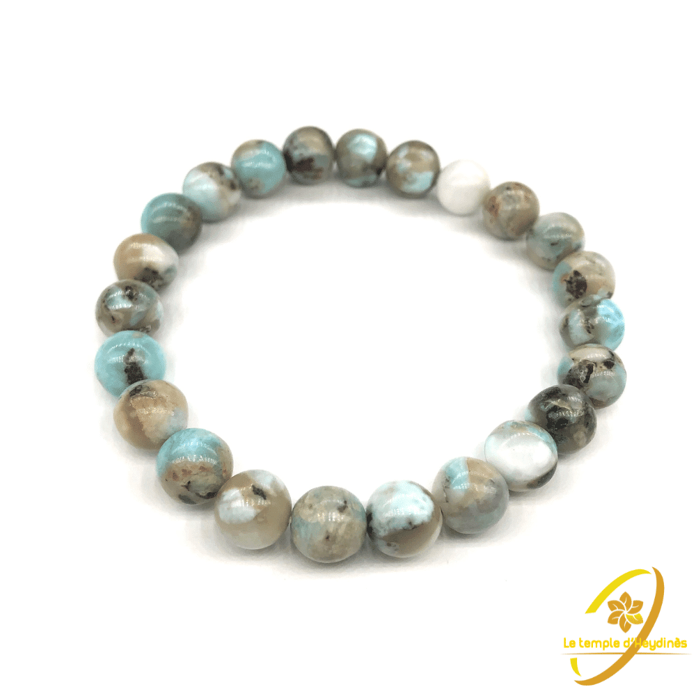 Bracelet Larimar - 08mm - Qualité AB