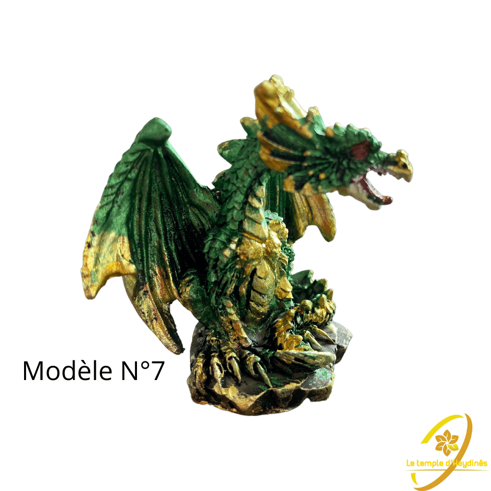 statue-figurine-dragon-vert-et-or-modele-7-boutique-esoterique-le-temple-d-heydines