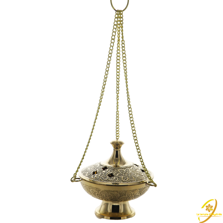 brule-encens-en-aliton-doré-décoré-avec-chaines-et-couvercle-boutique-esoterique-le-temple-d-heydines
