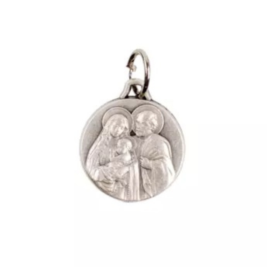 Pendentif Médaille Sainte Famille - Métal - 1,5cm