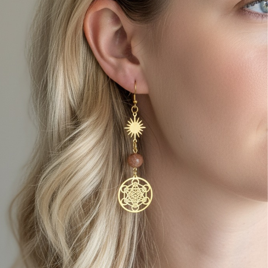 boucles-d-oreilles-pierre-de-soleil-cube-de-metatron-creation-boutique-esoterique-le-temple-d-heydines