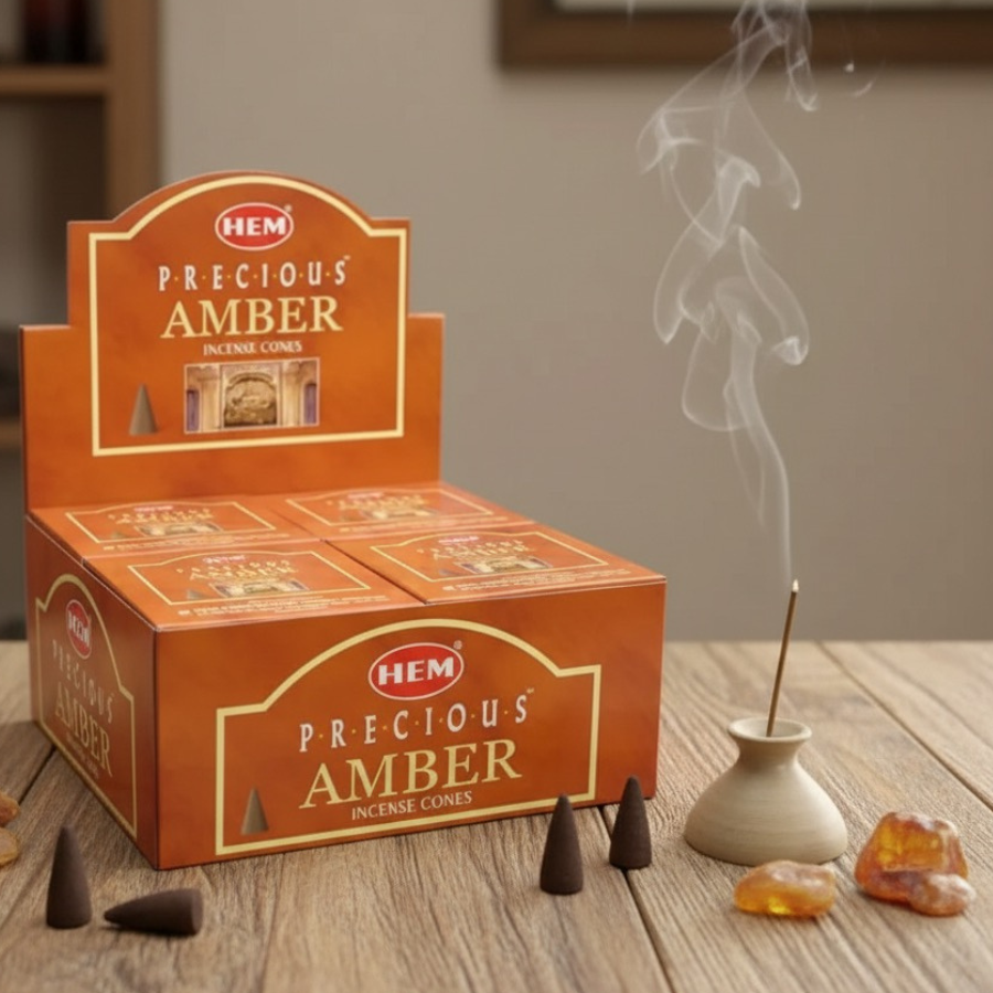 encens-en-cones-hem-ambre-precieux-boite-de-10-cones-d-encens-boutique-esoterique-en-ligne-le-temple-d-heydines