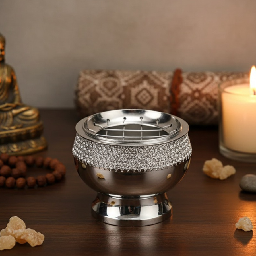 brule-encens-en-laiton-argente-nickele-6-cm-avec-grille-boutique-esoterique-en-ligne-le-temple-d-heydines