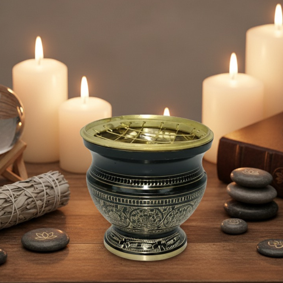 brule-encens-en-laiton-noir-et-or-grand-modele-boutique-esoterique-en-ligne-le-temple-d-heydines