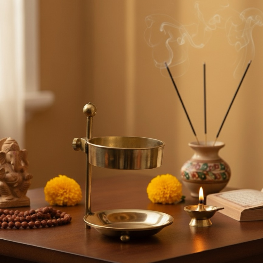 brule-encens-en-laiton-couleur-or-hauteur-reglable-avec-bougie-boutique-esoterique-en-ligne-le-temple-d-heydines