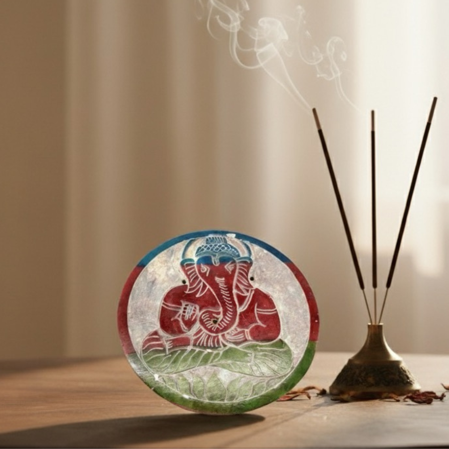 porte-encens-pour-batonnets-d-encens-rond-pierre-de-saponite-ganesh-10-cm-degrade-de-couleurs-boutique-esoterique-en-ligne-le-temple-d-heydines