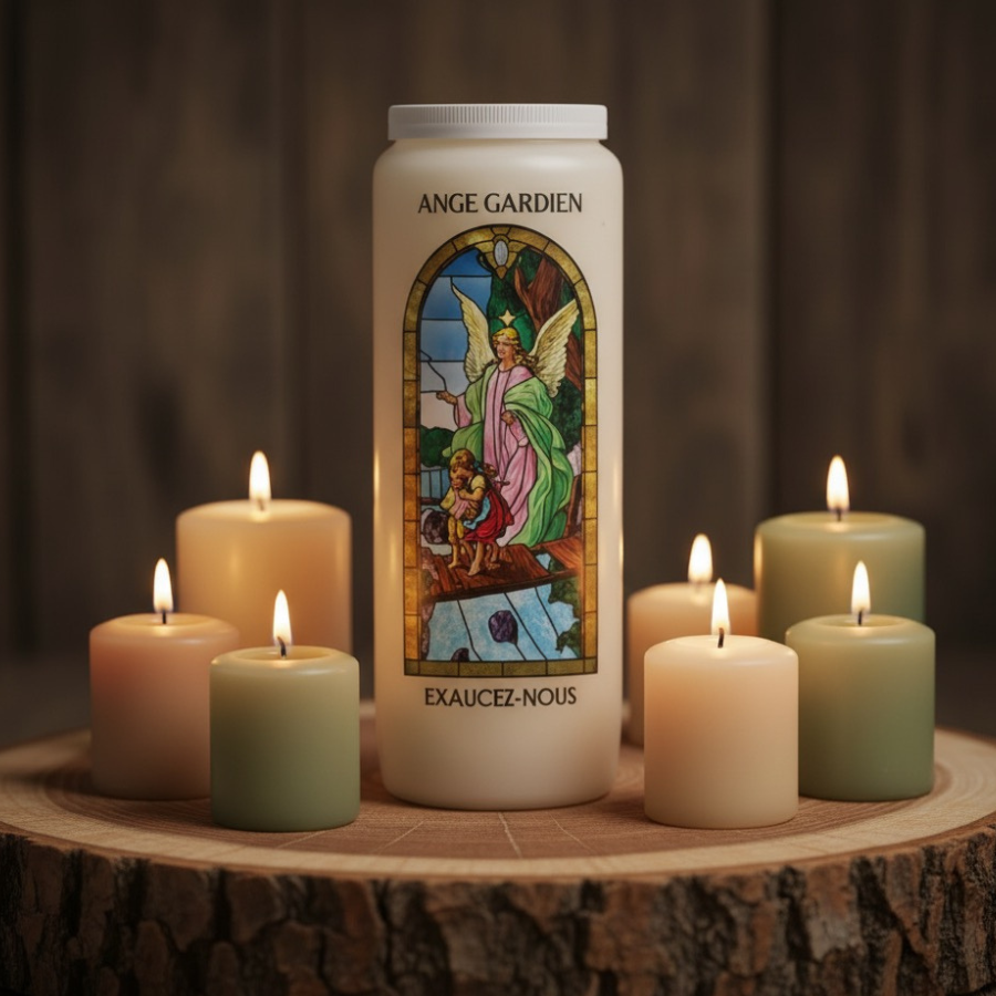 bougie-neuvaine-ange-gardien-boutique-esoterique-en-ligne-le-temple-d-heydines