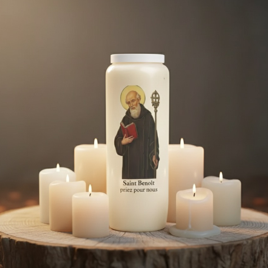 bougie-neuvaine-saint-benoit-9-jours-boutique-esoterique-en-ligne-le-temple-d-heydines