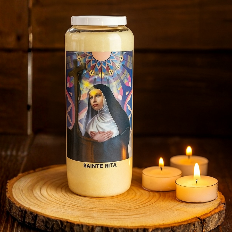 bougie-neuvaine-sainte-rita-9-jours-boutique-esoterique-en-ligne-le-temple-d-heydines