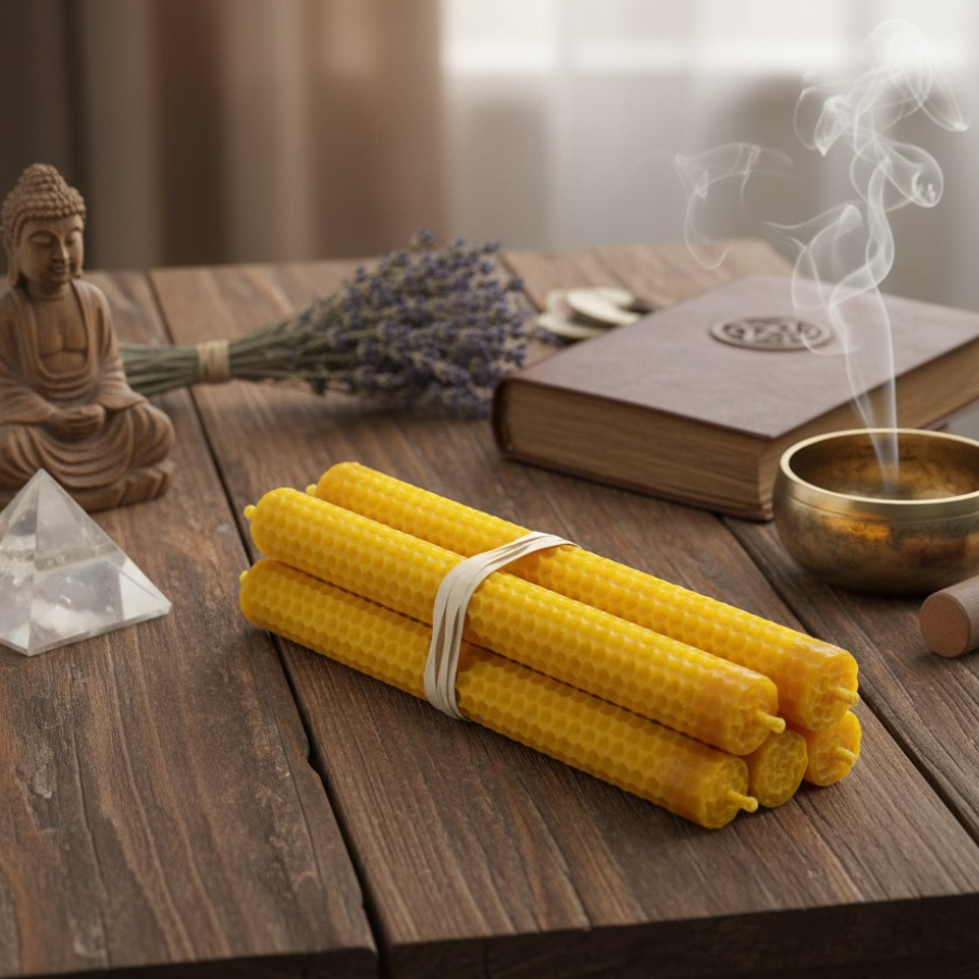 bougie-cire-d-abeille-20-cm-bougie-de-rituels-cierge-boutique-esoterique-en-ligne-le-temple-d-heydines