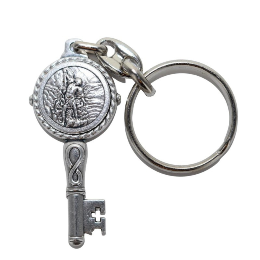 porte-cle-saint-michel-forme-cle-5-cm-boutique-esoterique-en-ligne-le-temple-d-heydines