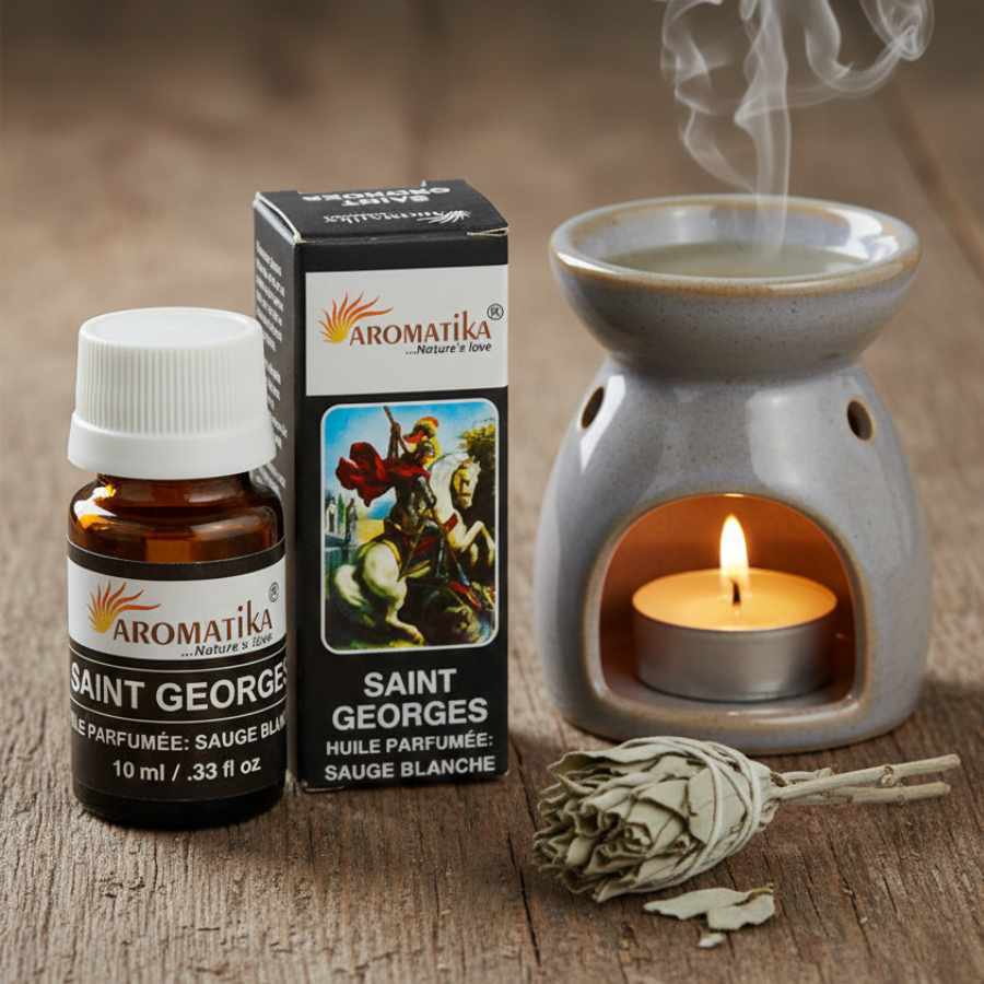 huile-parfumee-aromatika-saint-georges-sauge-blanche-avec-priere-boutique-esoterique-en-ligne-le-temple-d-heydines