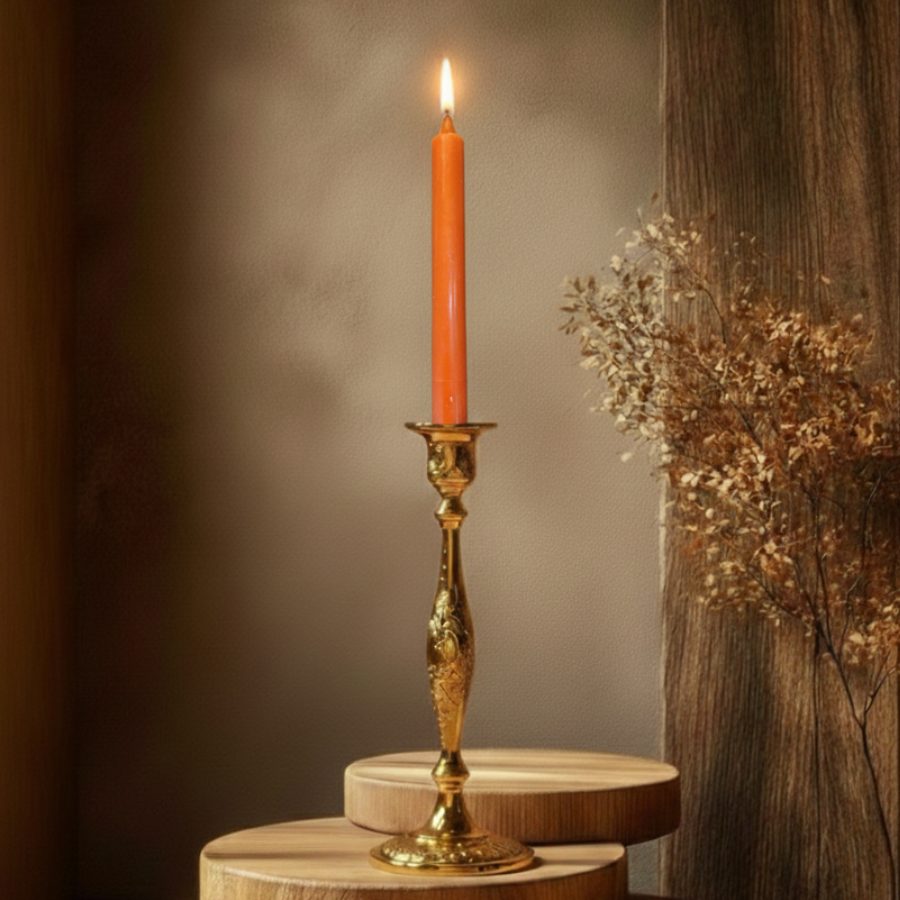bougie-de-rituel-teintee-dans-la-masse-orange-20cm-boutique-esoterique-en-ligne-le-temple-d-heydines