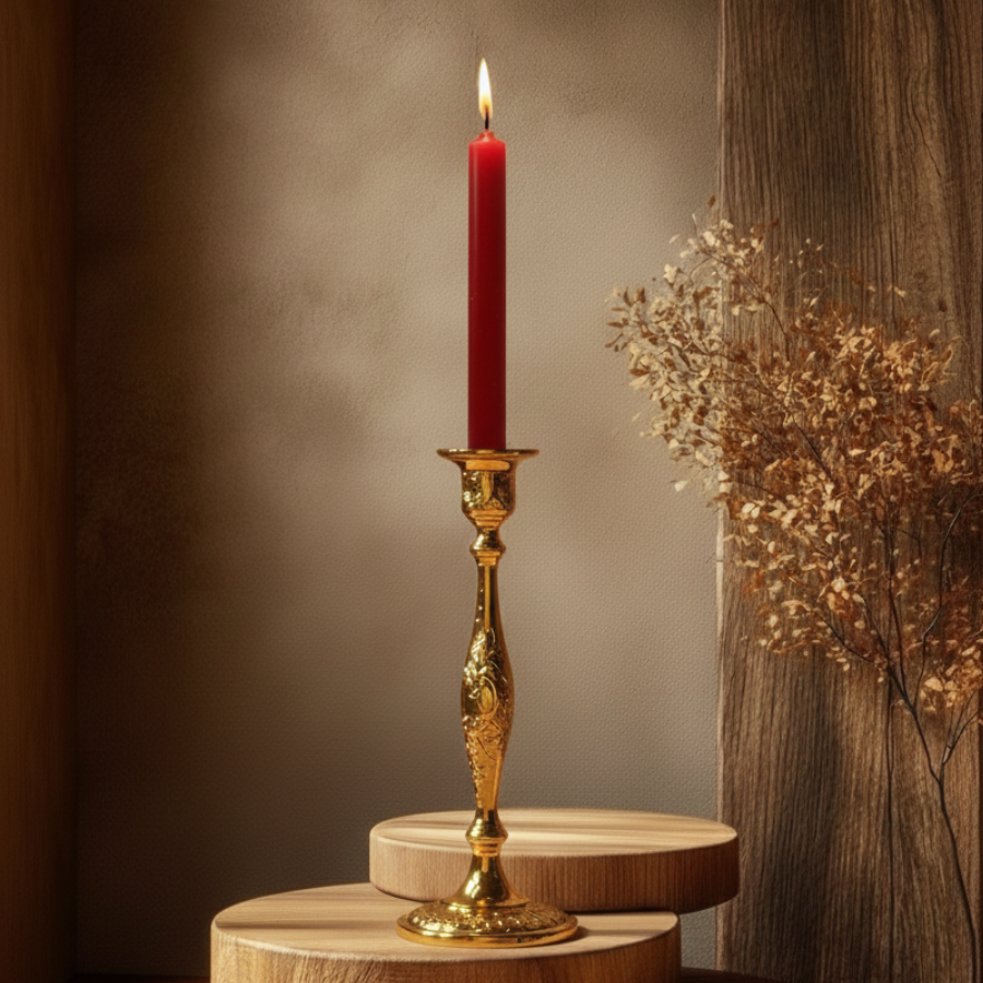 bougie-de-rituel-teintee-dans-la-masse-rouge-20cm-boutique-esoterique-en-ligne-le-temple-d-heydines