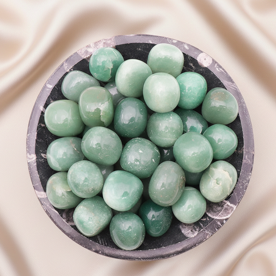 pierre-roulee-aventurine-verte-2-a-3cm-qualite-A -boutique-esoterique-en-ligne-le-temple-d-heydines