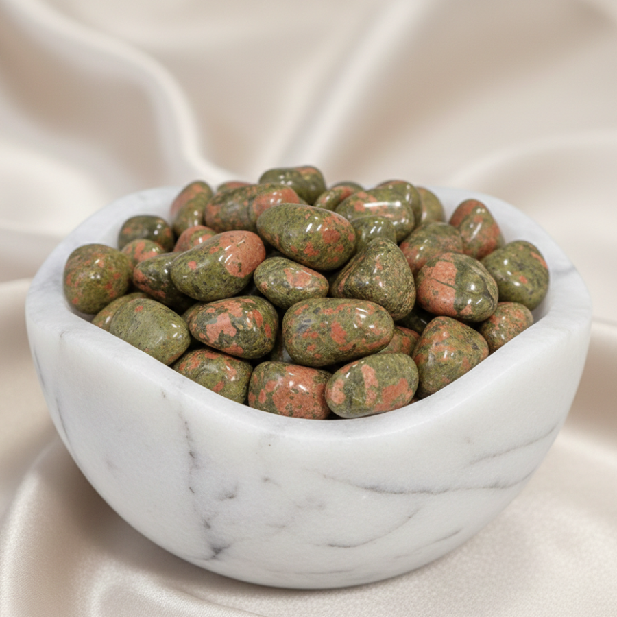 pierre-roulee-unakite-qualite-A-30-a-40mm-boutique-esoterique-en-ligne-le-temple-d-heydines
