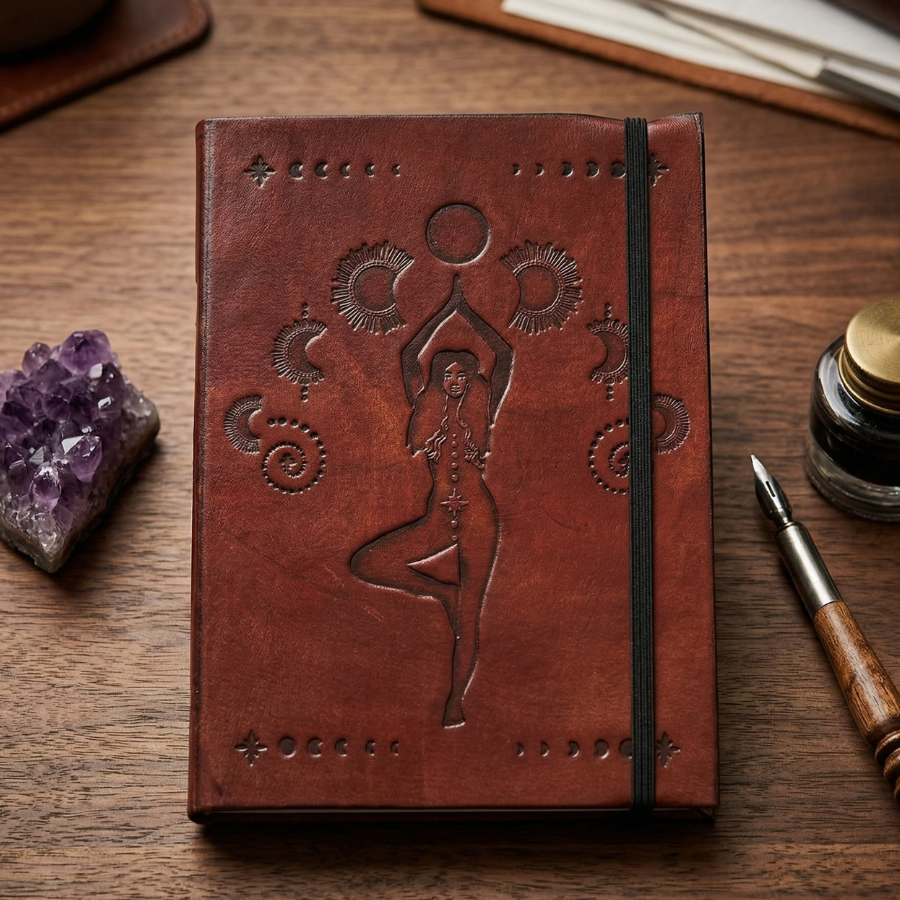 carnet-de-notes-grimoire-en-cuir-cosmic-goddess-boutique-esoterique-en-ligne-le-temple-d-heydines