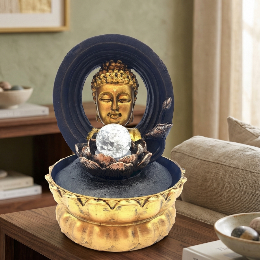 fontaine-a-eau-bouddha-et-fleur-de-lotus-led-or-boutique-esoterique-en-ligne-le-temple-d-heydines