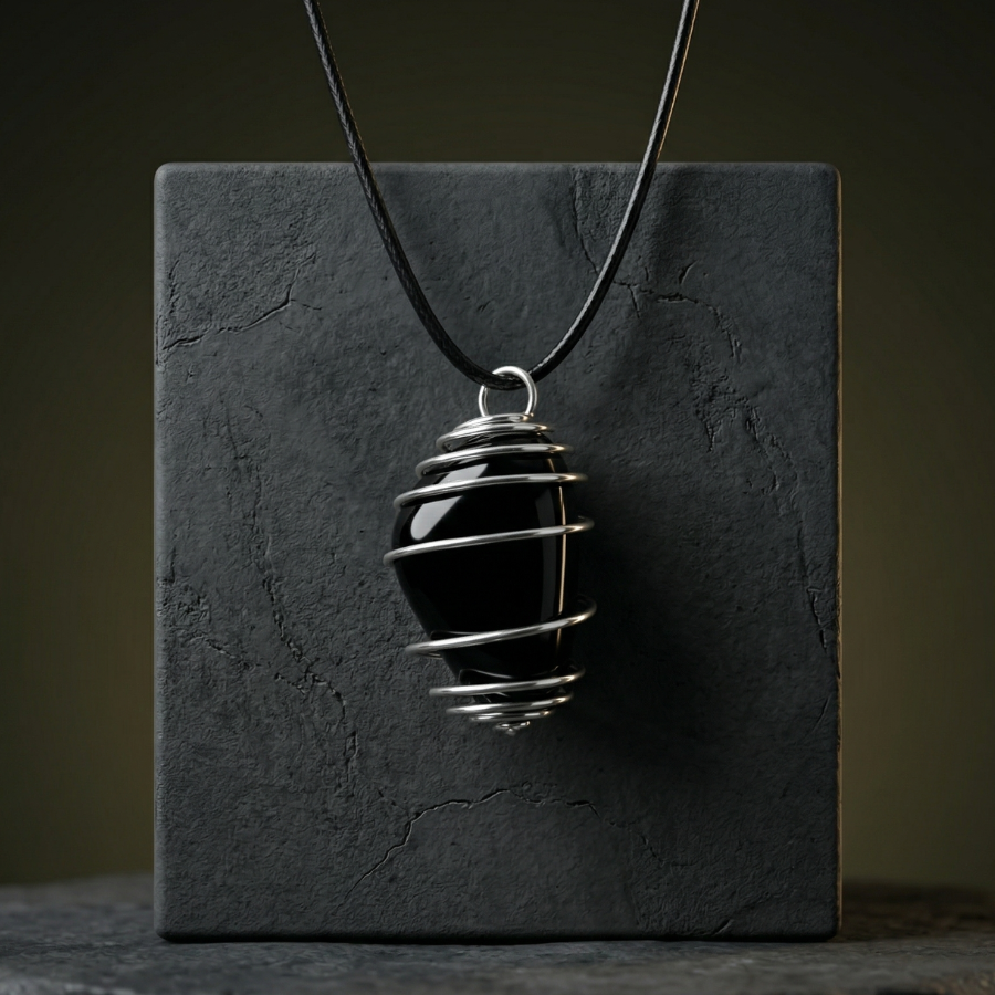 collier-pendentif-obsidienne-oeil-celeste-boutique-esoterique-en-ligne-le-temple-d-heydines