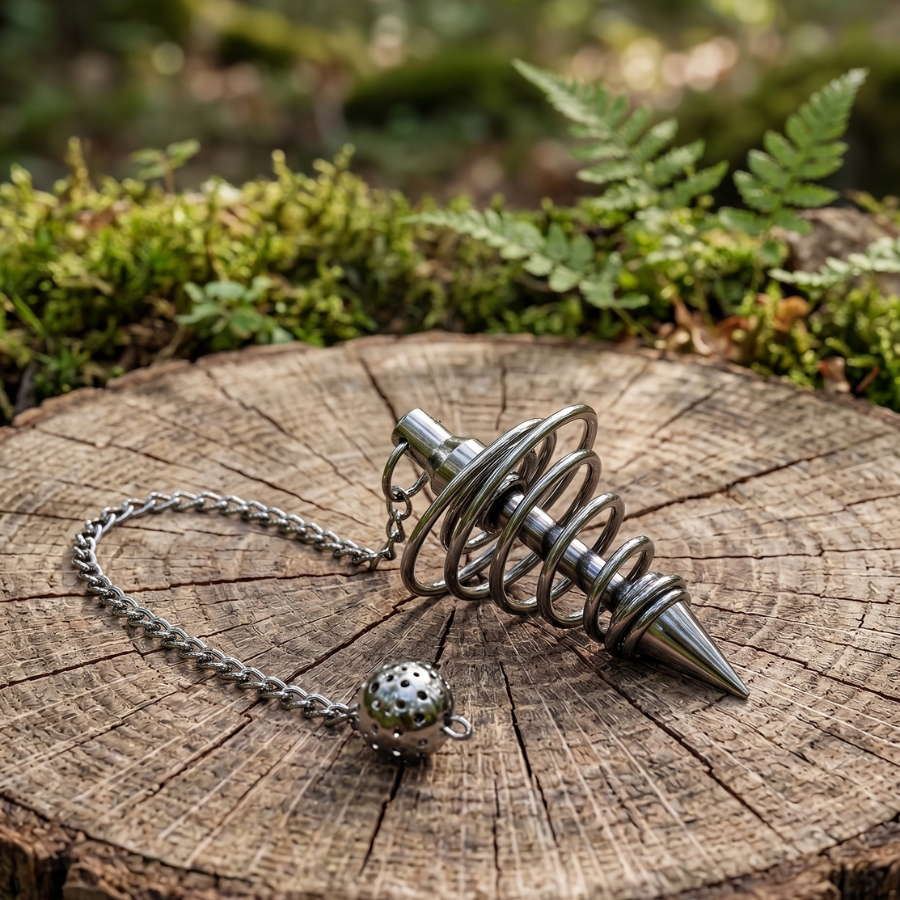 pendule-divinatoire-spirale-metal-noir-boutique-esoterique-en-ligne-le-temple-d-heydines